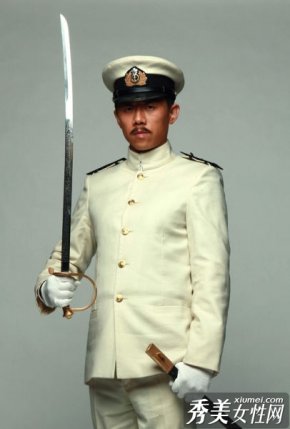 《甲午大海戰》夏雨蓄須飾演日軍中將